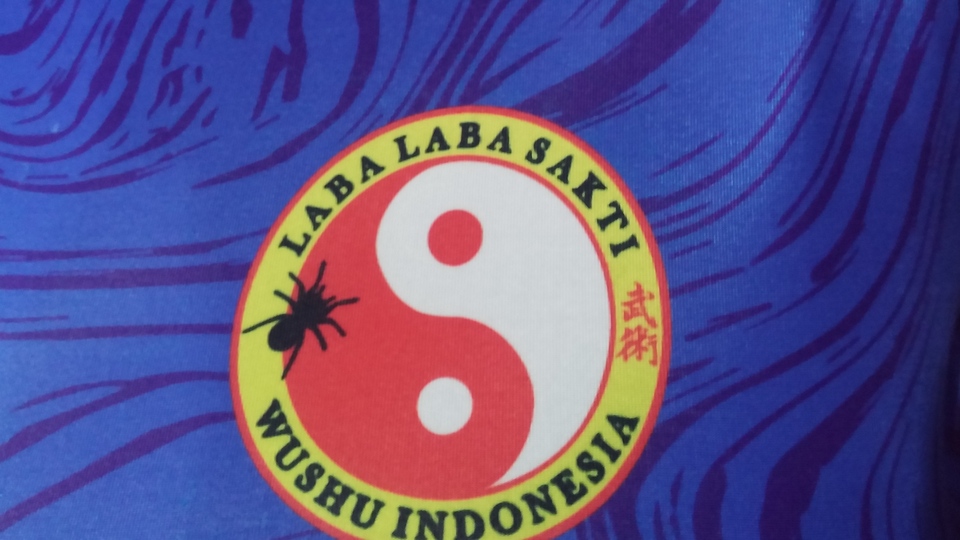 The emblem of Laba-Laba Sakti, a wushu club in Kelapa Gading, North Jakarta. (JG Photo/Amal Ganesha)