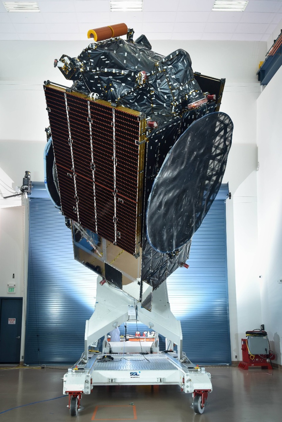 Telkom's Merah Putih satellite. The company will save up to a quarter of the cost involved in the launch of its latest satellite with SpaceX's reusable rocket technology. (Photo courtesy of SSL)