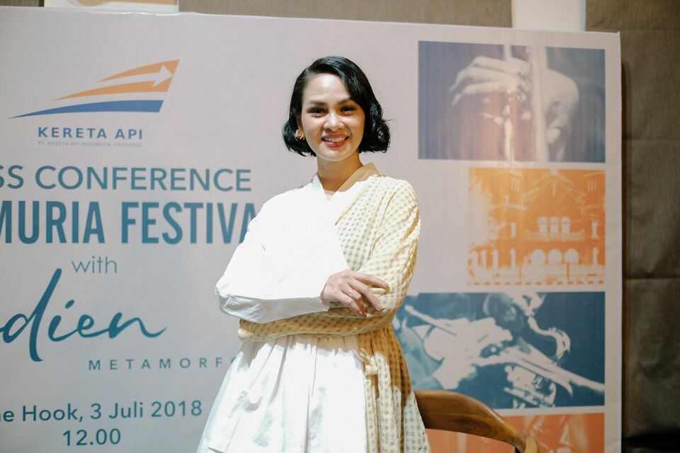 Jazz-pop singer Andien Aisyah will hold a special performance at Agro Muria Festival in Semarang. Central Java, on July 14. (Photo courtesy of Big Change Agency)