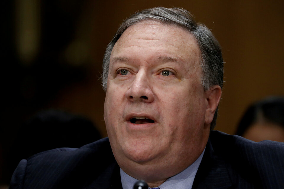 US Secretary of State Mike Pompeo. (Reuters Photo/Aaron Bernstein)
