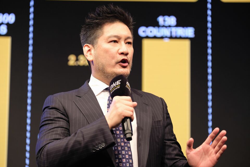 ONE Championship CEO Chatri Sityodtong announces the 2019 calendar of events a press conference in Tokyo, Japan on Thursday (08/23). (Photo courtesy of ONE Championship)