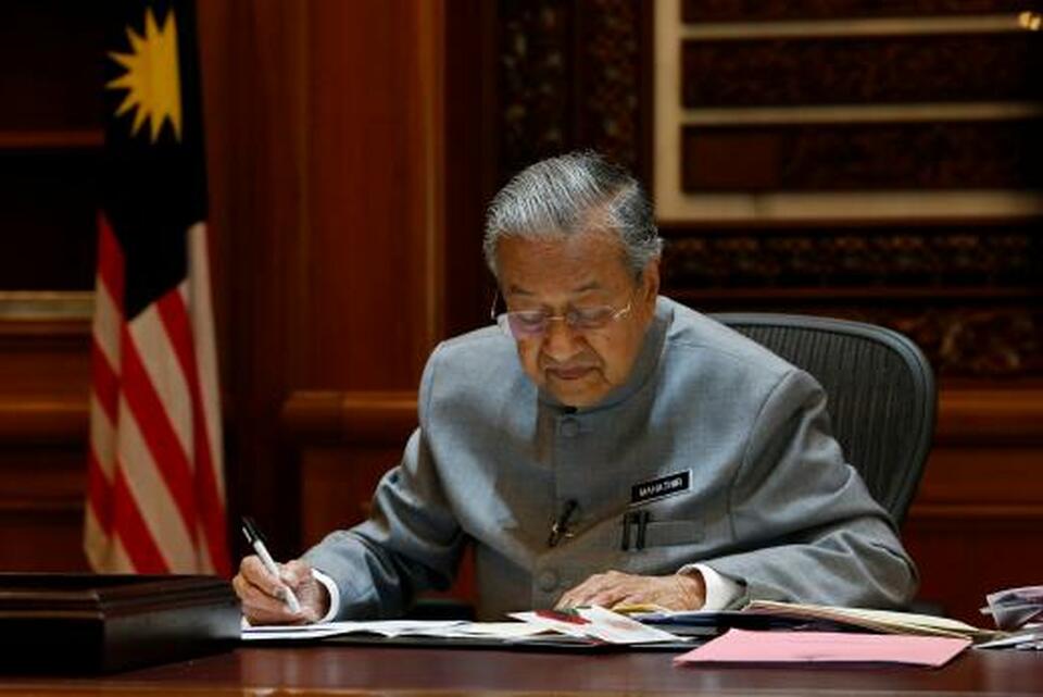 Malaysian Prime Minister Mahathir Mohamad said on Thursday (30/08) there is 'some' plan to build a third link with Singapore. (Reuters Photo/Lai Seng Sin)