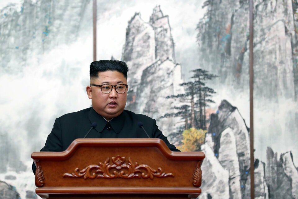 North Korean leader Kim Jong-un speaks during joint news conference in Pyongyang on Wednesday (19/09). (Reuters Photo/Pyeongyang Press Corps)
