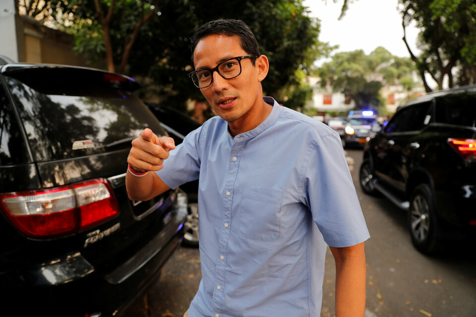 A dozen members of Sandiaga Uno's family have signed a statement of support for President Joko 'Jokowi' Widodo's re-election bid. (Reuters Photo/Beawiharta)