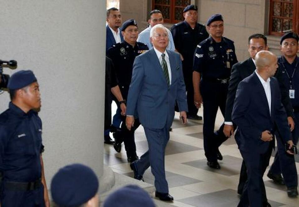 Najib Razak arrives in court in Kuala Lumpur in this Aug. 8, 2018 file photo. (Reuters Photo/Lai Seng Sin)