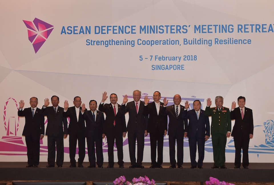 Member states of the Association of Southeast Asian Nations have reached several key cooperation agreements to strengthen regional defense capabilities, including a surveillance and intelligence-sharing initiative and a multilateral aircraft encounter guideline, during a meeting of their defense ministers in Singapore last week. (Photo courtesy of Asean)