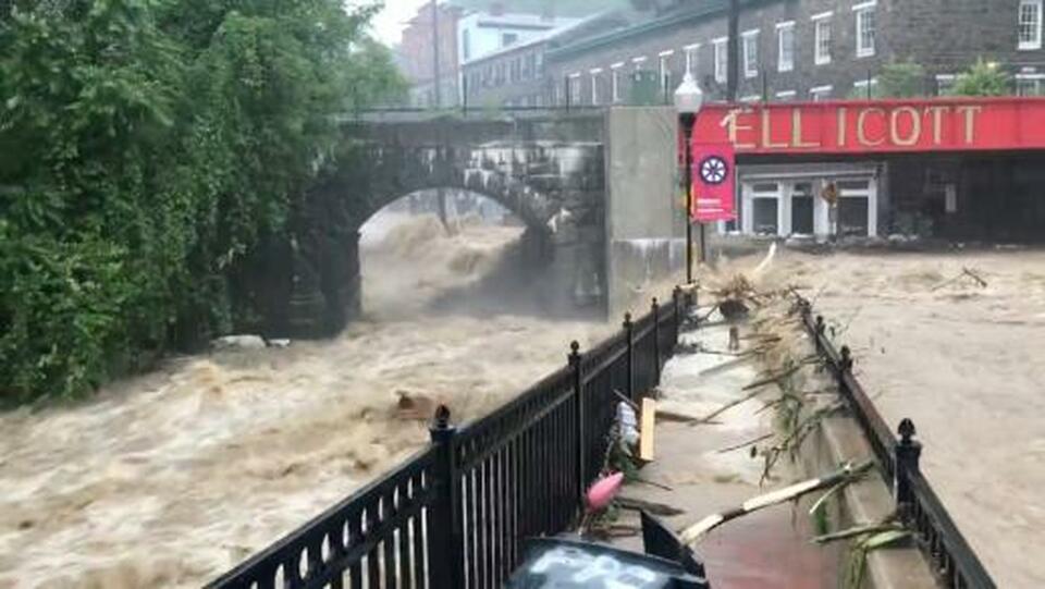 When flash floods tore through Ellicott City, Maryland, this spring, Governor Larry Hogan called it a "once-every-1,000-year" event – even though it was the second such catastrophe within two years. (Reuters Photo/Todd Marks)