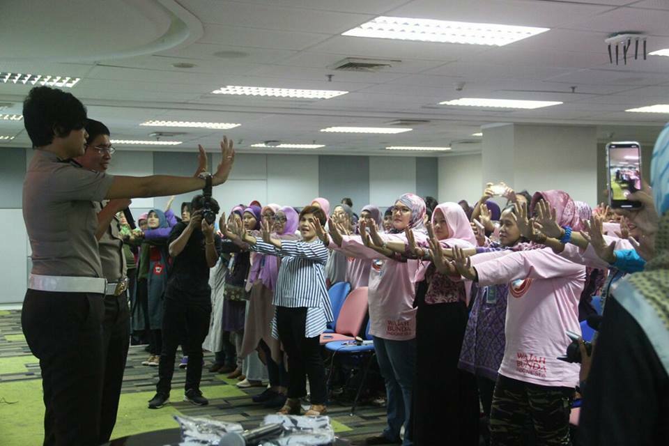 Queenrides women members take part in a workshop in Indonesia. Handout via Queenrides