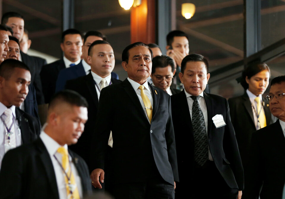 Thailand's Prime Minister Prayut Chan-o-cha leaves Army Club after a meeting with political parties in Bangkok, Thailand December 7, 2018. (Reuters Photo/Soe Zeya Tun)