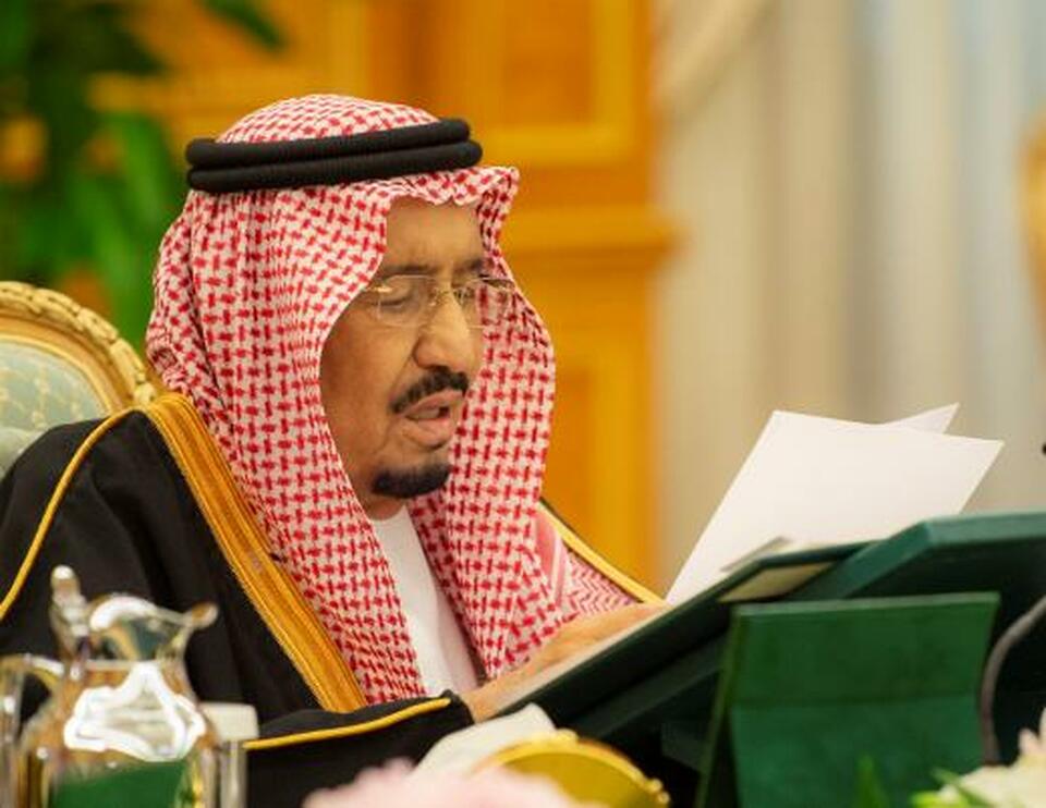 Saudi Arabia's King Salman bin Abdulaziz Al Saud attends the 2019 budget meeting in Riyadh, Saudi Arabia December 18, 2018. (Reuters Photo/Bandar Algaloud)