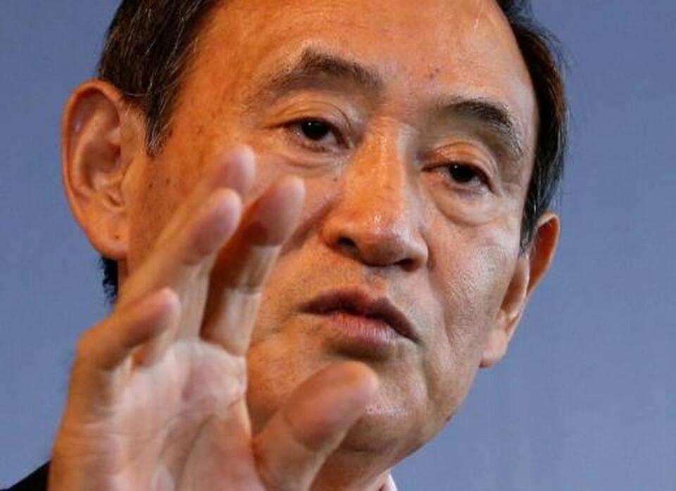 Japan's Chief Cabinet Secretary Yoshihide Suga attends a Thomson Reuters Newsmaker event in Tokyo, Japan August 30, 2016.  (Reuters Photo/Kim Kyung-Hoon)