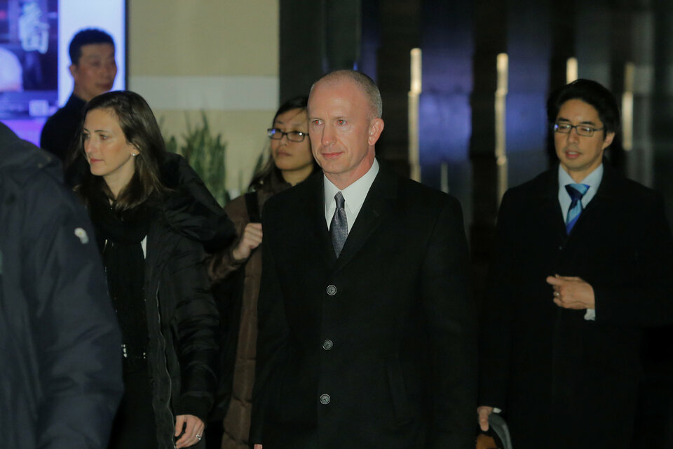 Deputy US Trade Representative Jeffrey Gerrish, key member of the US trade delegation to China, leaves a hotel in Beijing, China January 7, 2019.  (Reuters Photo/Thomas Peter)