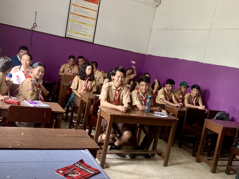Grade 9 students at Saint Enoch School in Bogor district, West Java, studying for the upcoming national exam on Feb. 7. (JG Photo/Aleasha Bliss)