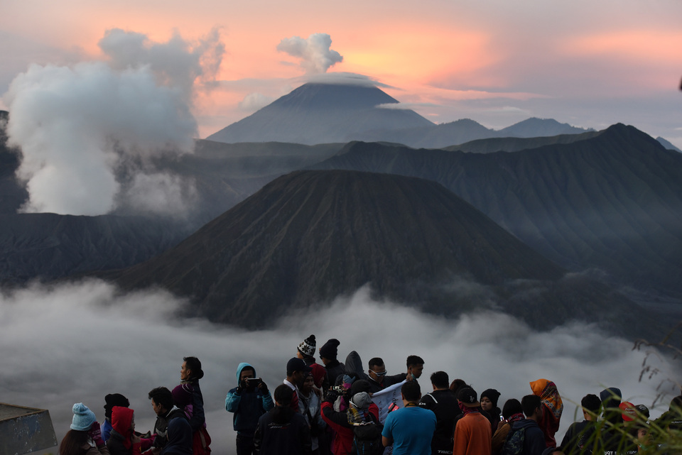 Mount Bromo in Probolinggo, East Java. (ANTARA FOTO/Zabur Karuru)