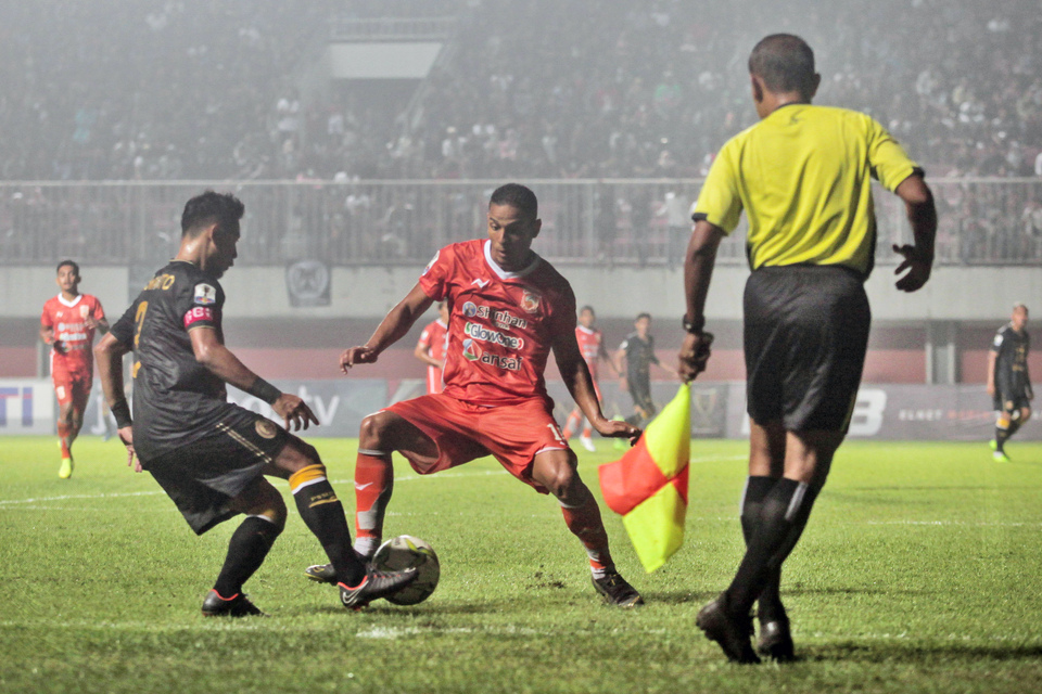 All Liga 1 referees are allegedly involved in match-fixing. (Antara Photo/Andreas Fitri Atmoko)