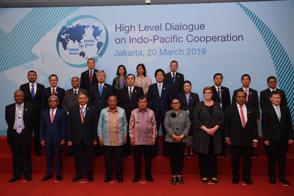 Indonesia hosted the first high-level dialogue on Indo-Pacific cooperation in Jakarta last week. (Antara Photo/Sigid Kurniawan)