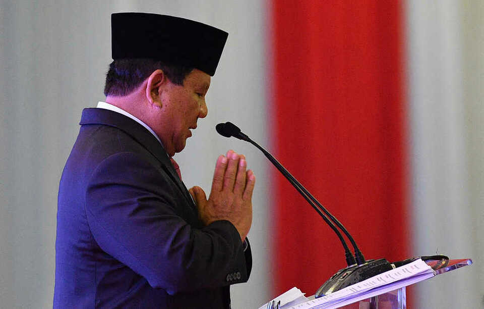 Presidential candidate Prabowo Subianto. (Antara Photo)