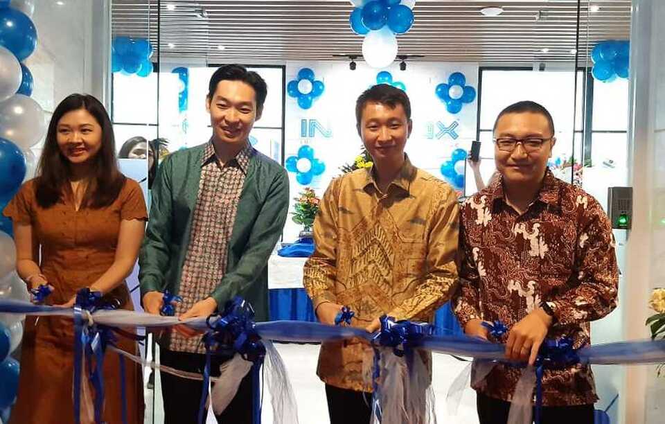 Indodax inaugurates its new office in South Jakarta on Wednesday. (B1 Photo/Feriawan Hidayat)