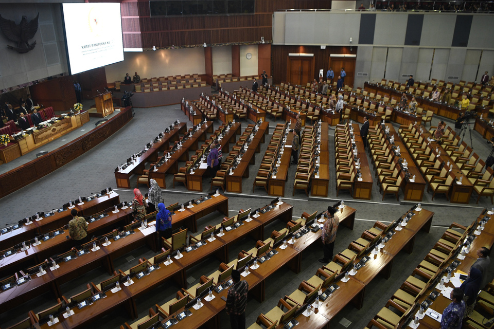 The House of Representatives intends to finish deliberation on the KPK Law revisions before Sept. 30. (Antara Photo/Puspa Perwitasari).
