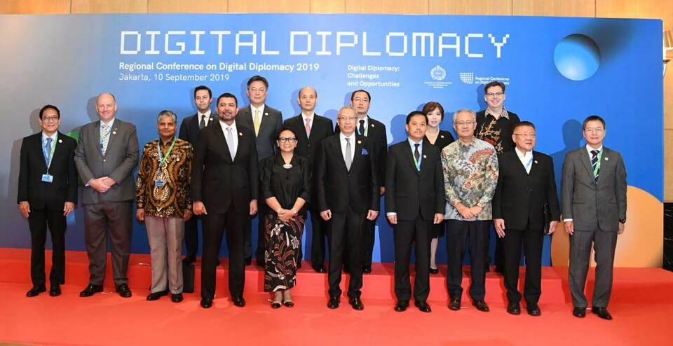 Sixteen countries attended the Regional Conference on Digital Diplomacy in Jakarta on Tuesday. (Photo courtesy of the Foreign Affairs Ministry)