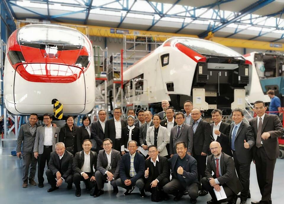 Indonesian train car manufacturer INKA and railway operator Kereta Api Indonesia have signed off on a $100 million joint venture with Swiss railroad manufacturer company Stadler Rail to build a railroad factory in Banyuwangi, East Java. (Photo courtesy of SOE Ministry)