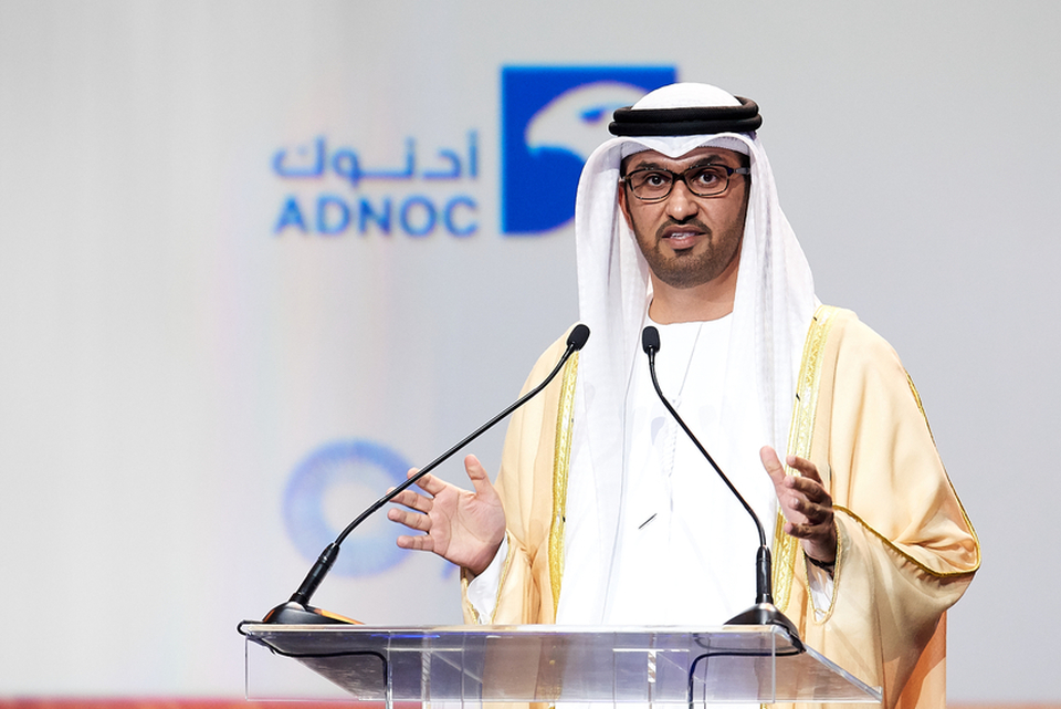 Sultan Al Jaber, a minister of state in the UAE Cabinet and chief executive of the Abu Dhabi National Oil Company. (Photo courtesy of Adnoc)