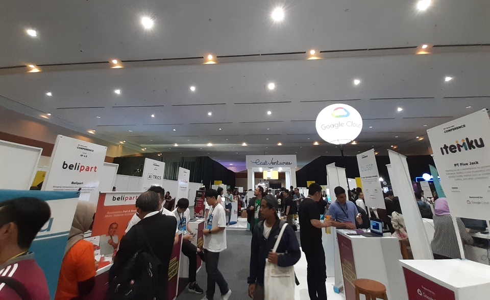 Tech in Asia Conference 2019 at JCC Jakarta where 300 startups from 15 countries participated last year. (JG Photo/Diana Mariska)
