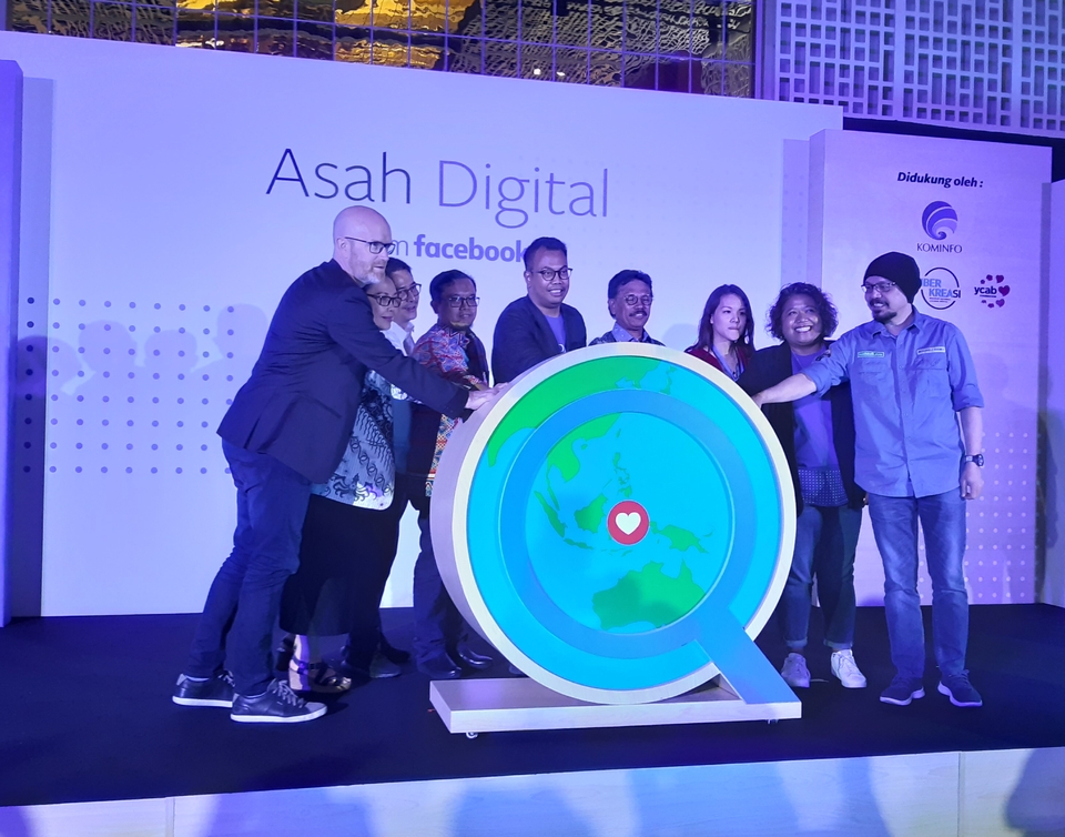 The launch of Facebook's Asah Digital campaign in Jakarta on Wednesday was attended by Communication and Information Technology Minister Johnny G. Plate. (JG Photo/Diana Mariska)