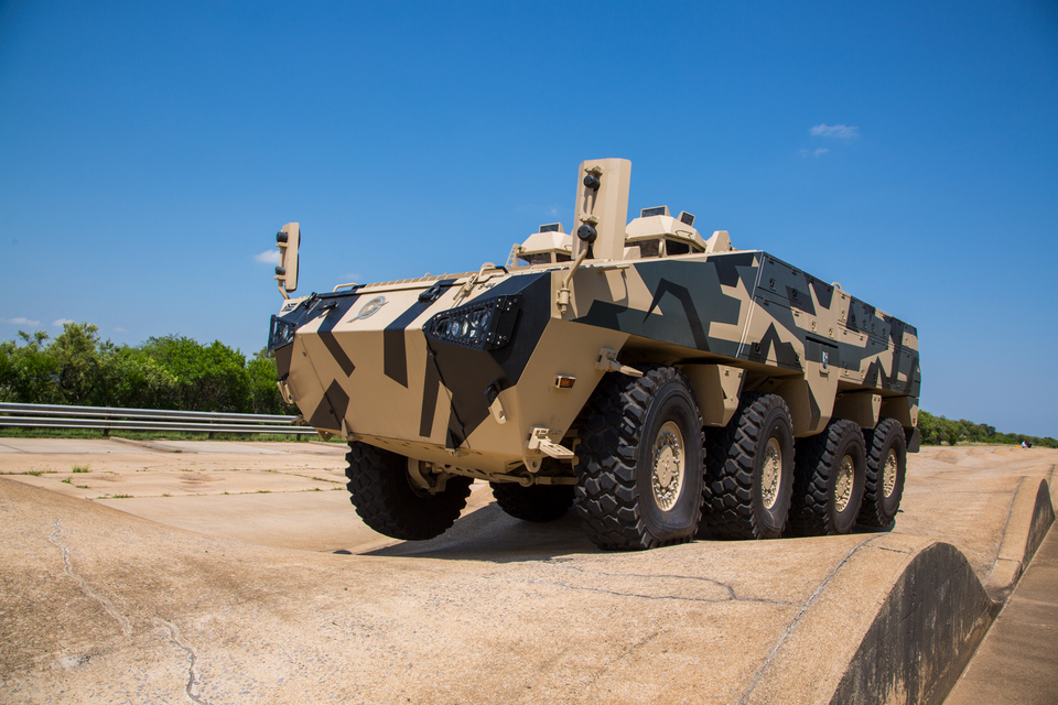 Paramount's new generation infantry combat vehicle, the Mbombe 8. (Photo courtesy of the Paramount Group)