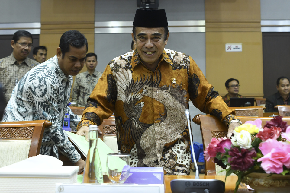 Religious Affairs Minister Fachrul Razi. (Antara Photo/Nova Wahyudi)
