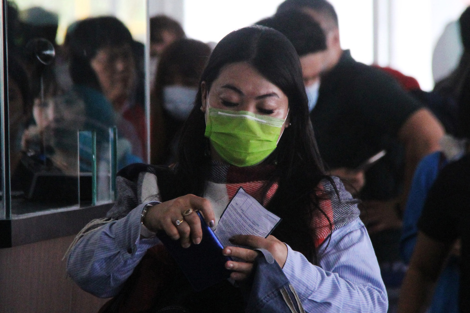 The individuals put under house quarantine in Medan had arrived from China on Feb. 1. (Antara Photo/Aswaddy Hamid)