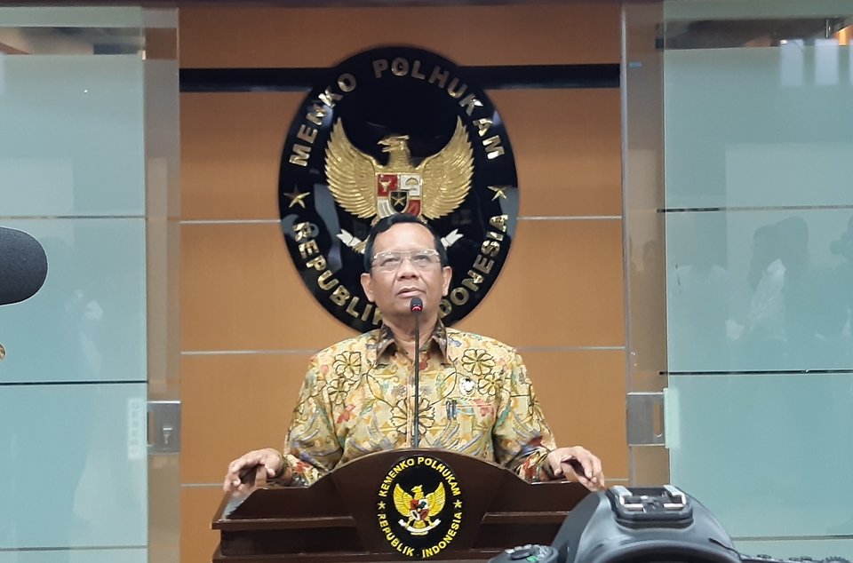 Coordinating Minister for Political, Legal and Security Affairs Mahfud M.D. (JG Photo/Diana Mariska)