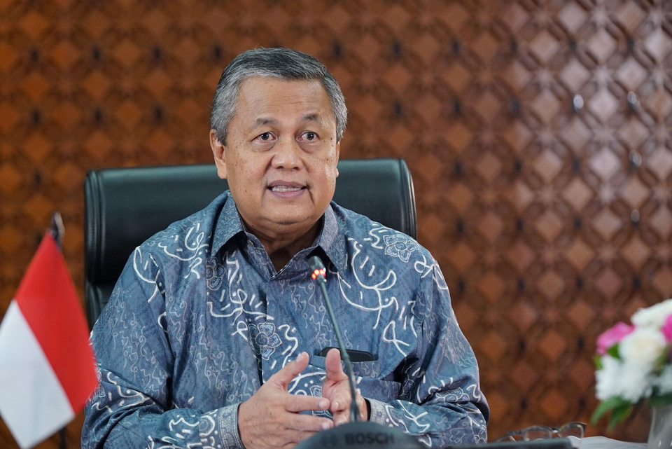 Bank Indonesia Governor Perry Warjiyo on Tuesday. (Photo courtesy of Bank Indonesia)