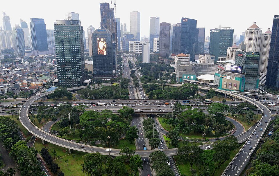 An aerial view of Jakarta taken on July 27, 2020. (B1 Photo/Joanito De Saojoao)