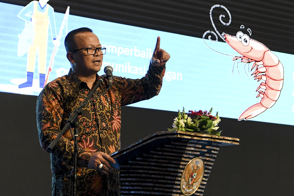 Maritime Affairs and Fisheries Minister Edhy Prabowo (Antara Photo)