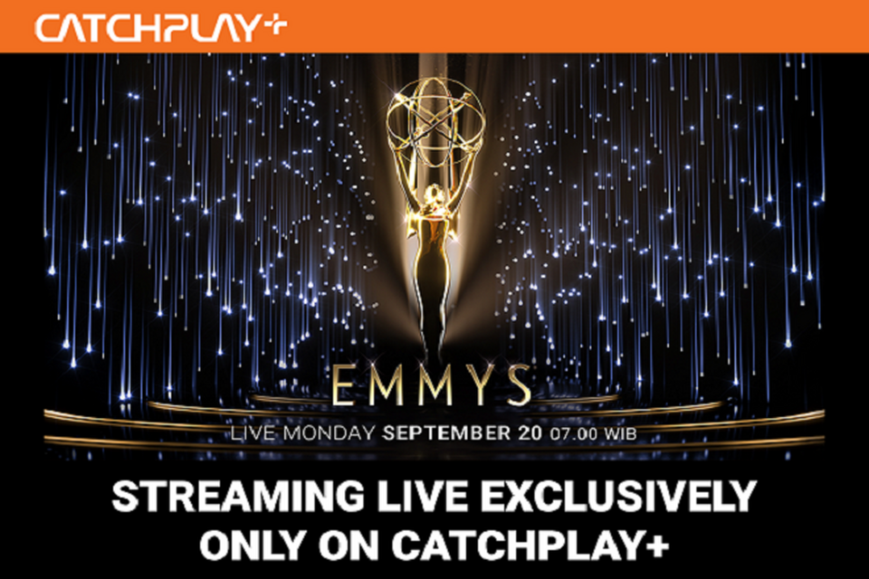 Catchplay+ will offer exclusive live streaming and video on demand of 73rd Emmy Awards in Taiwan, Indonesia. (Photo Courtesy of Catchplay+)