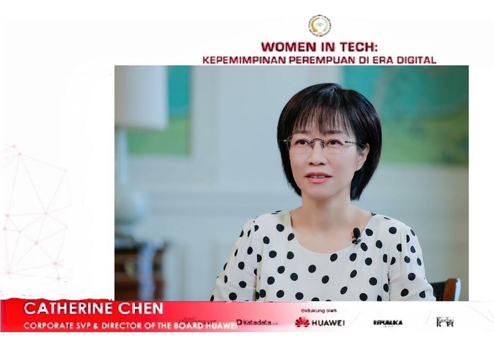 Corporate Senior Vice President and Director of the Board of Huawei, Catherine Chen. (Photo courtesy of Huawei)