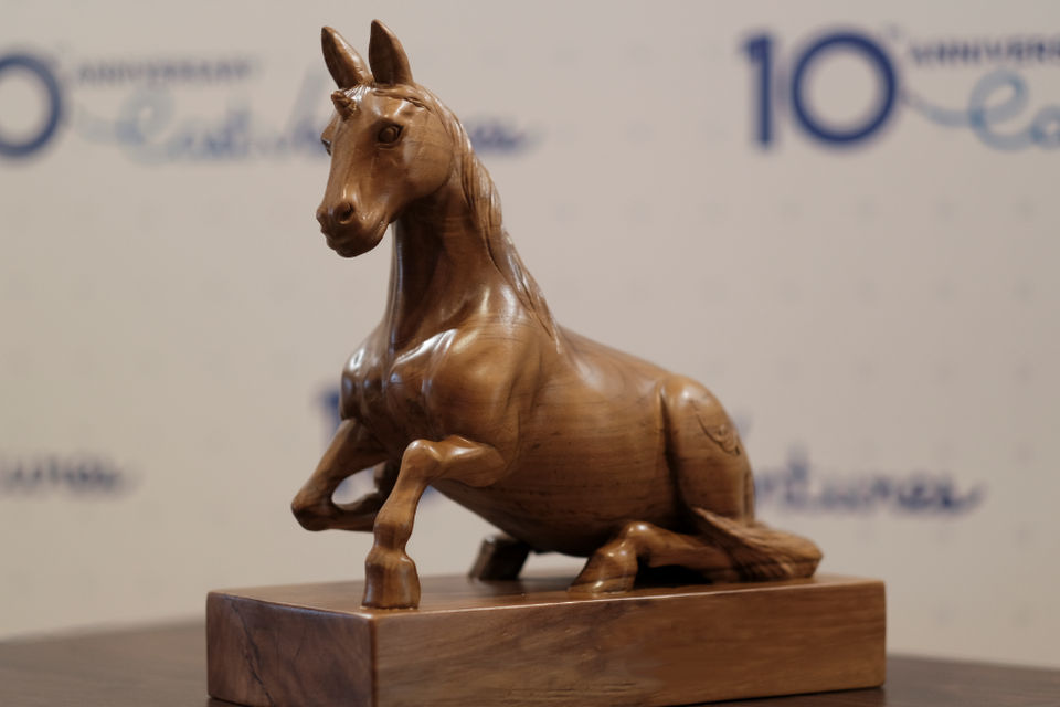 This undated photo shows a statue of a unicorn. (Photo courtesy of East Ventures)