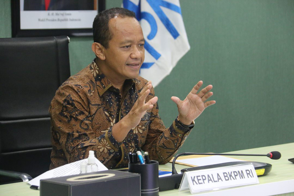 Minister of Investment and Head of Investment Coordinating Board (BKPM) Bahlil Lahadalia. (Photo courtesy of BKPM)