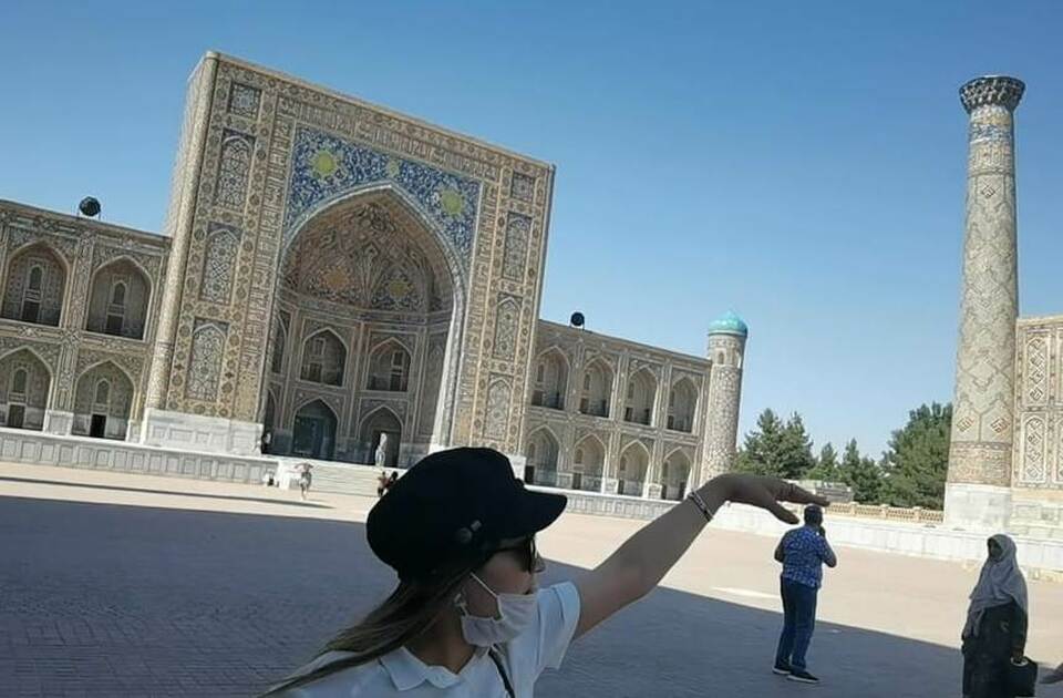 The Ulugh Beg Madrasa in Samarkand, Uzbekistan. (Beritasatu.com)