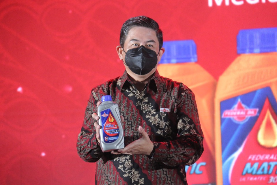 Automotive lubricant Federal Oil launches a new generation of products in Jakarta on March 8, 2022. (Photo Courtesy of Federal Oil)