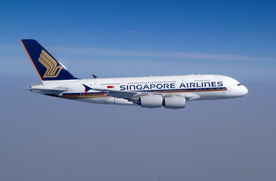 This undated handout photo shows an Airbus A380-800 operated by Singapore Airlines during a flight. (Photo courtesy of Singapore Airlines)