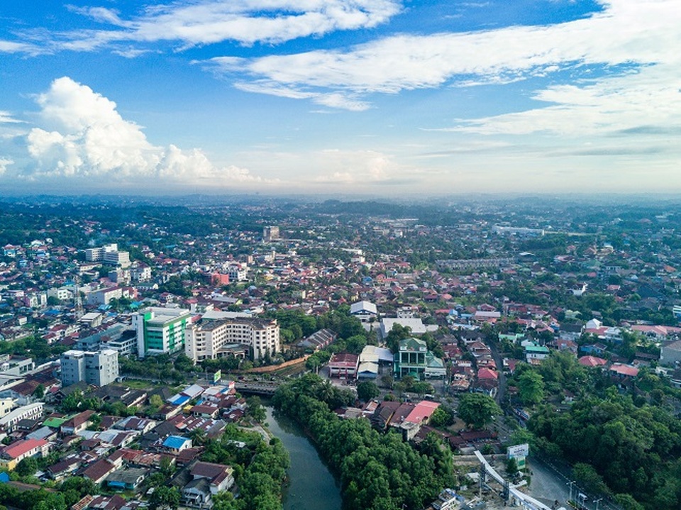 An aerial photo of Balikpapan city, East Kalimantan. (Photo Courtesy of Shutterstock)