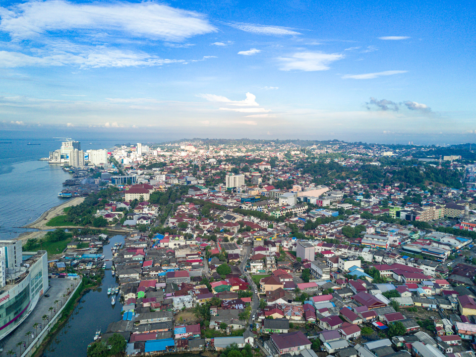 An aerial photo of Balikpapan, East Kalimantan. (Photo Courtesy of Shutterstock)