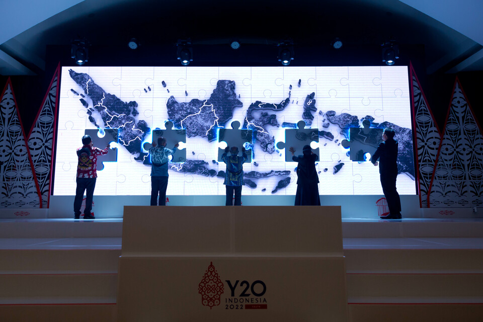 The opening ceremony of Y20 Fourth Pre-Summit in Manokwari, West Papua on June 18, 2022. (Photo Courtesy of Y20 Indonesia)	