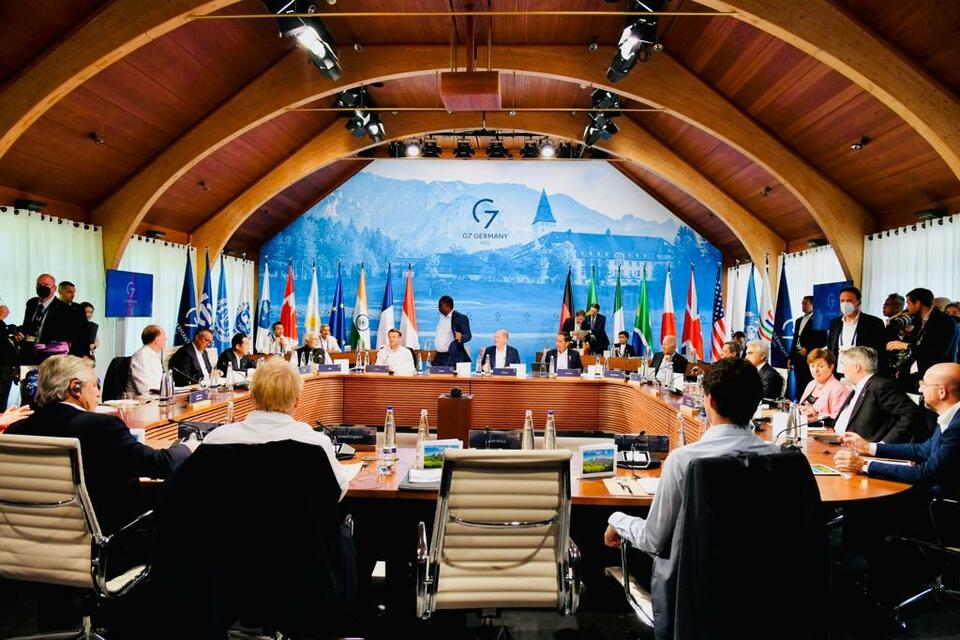 President Jokowi attends the G7 Summit in Schloss Elmau, Germany, on Jun 27, 2022. (Photo Courtesy of Presidential Press Bureau)