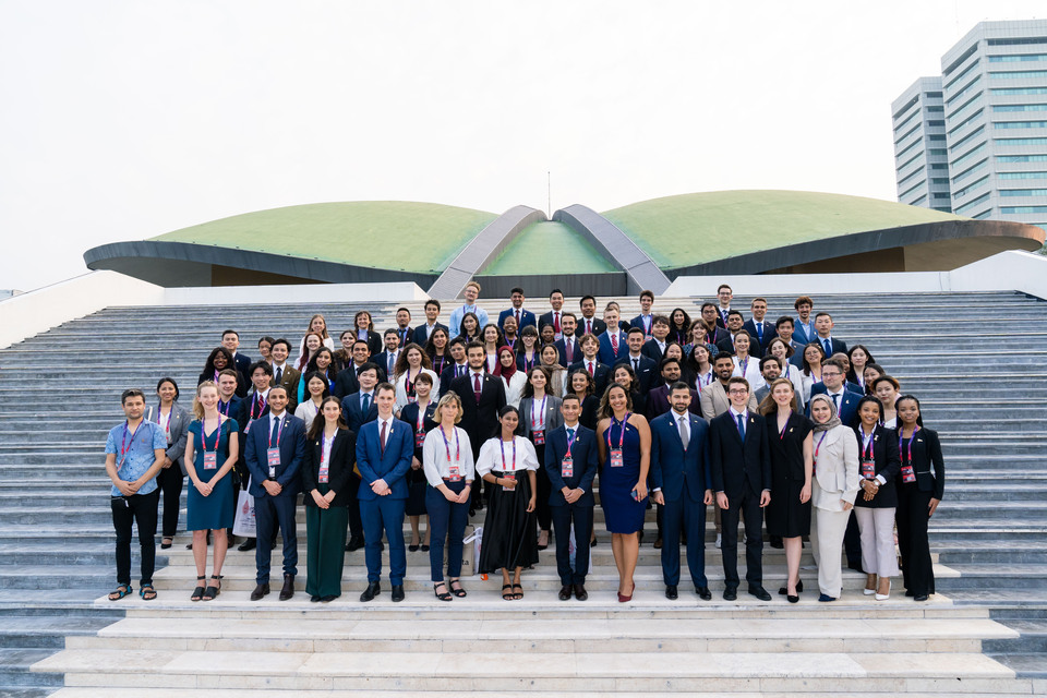 Y20 youth delegates at the Parliament Complex in Jakarta on July 18, 2022. (Photo Courtesy of Y20)