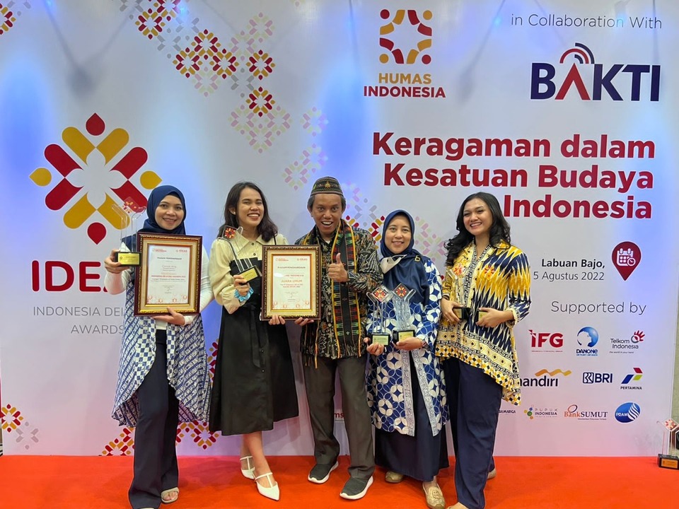 Danone Indonesia takes home seven wins and becomes the overall winner of IDEAS 2022, which takes place in Labuan Bajo, East Nusa Tenggara, on Aug. 3-5. (Photo Courtesy of Danone Indonesia)
