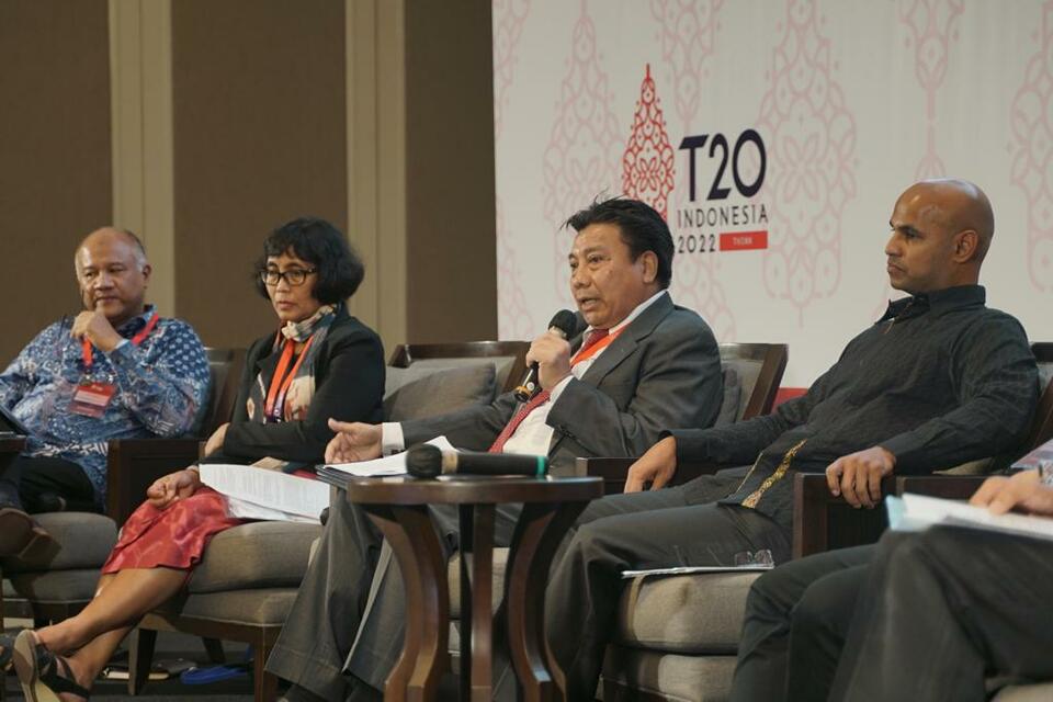 RAPP president director Sihol Aritonang joins as one of the speakers at the T20 Summit which is held on Sep. 5-6, 2022. (Photo Courtesy of RAPP)