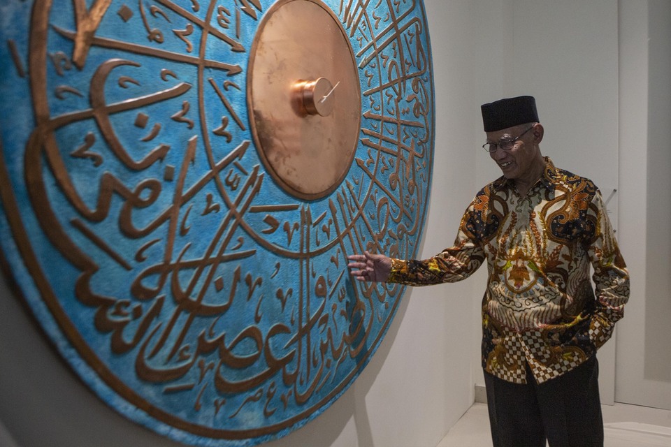 Muhammadiyah Chairman Haedar Nashir visits the Muhammadiyah Muesum in Yogyakarta, on November 14, 2022. (Antara photo)